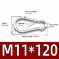 Stainless Steel M11x120 Standard