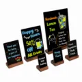 55x90MM Upright/Slanted Display [Walnut Wood Color - Square Base] / Walnut Color