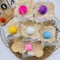 Steamed Bun Squishy Pendant / 10g PVC Bag with Chain