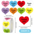 Cuore Grazie / Confezione da 500 Pezzi / Multicolore