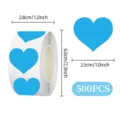 Corazón / Paquete de 500 Piezas / Azul