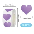 Corazón / Paquete de 500 Piezas / Púrpura