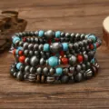 Vintage Metal Red Beads Style (5)