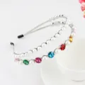 Silver Double Layer Round Rhinestone