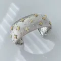 Bracciale rigido / Larghezza 26mm / Argento Zircone Bianco