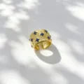 Anello / Larghezza 15mm / Oro Blu