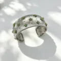 Bracciale rigido / Larghezza 26mm / Argento Verde