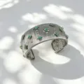 Bracciale rigido / Larghezza 26mm / Argento Turchese