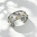 Bracciale rigido / Larghezza 26mm / Argento Multicolore