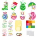 Gran Conjunto de Papel de Color Hecho a Mano de Pascua