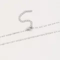 Chaîne à Lèvres en Acier Inoxydable Argenté (Chaîne Seule (Sans Pendentif))