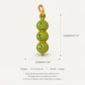 Groene Tanghulu Hanger Alleen (Zonder Hanger) / 18.8x19.8mm