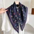 Colorful Maple Leaf - Navy Blue (Double Sided)
