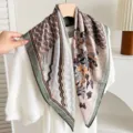 Butterfly Shadow Paisley - Green White (Double Sided)