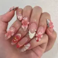 Zebra Perle 3D Floraler Stil (M-B338) / 24 Stück/Set