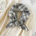 70x70cm High Quality Version / Eight-Line Check Black