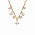 Wassertropfen-Strass-Quasten-Halskette