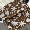 70x70cm High Quality Version / Seven-Leaf Cactus Coffee