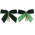 Einseitig Beflockter Goldener Bindedraht / 5er-Pack / Grün