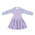 2XL (110-120 cm, 39-47 Jin) / Dresses / Μοβ Μανίκι Κοχυλιού