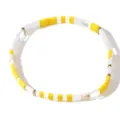 Yellow White Clear Beaded