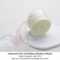 Fil de Queue de Poisson Iridescent / 4cm*9 Yards / Jaune crème