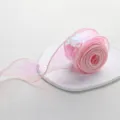 Fil de Queue de Poisson Iridescent / 4cm*9 Yards / Rose Sakura