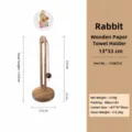 Acacia Wood U-Shape - Rabbit Pendant