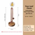 Acacia Wood U-Shape - Clover Pendant