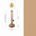 Acacia Wood U-Shape - Cat Paw Pendant