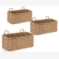 Iron Frame Hanging Basket Set of 3 / Khaki