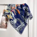 Navy Blue Floral Realm