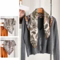 Beige Brown Paisley (Two-Sided Different Colors)