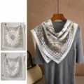 Celadon Cluster Flower (Two-Sided) / 65*65cm