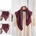 Burgundy Diamond Pattern