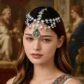 Silber Grüner Strass