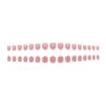 32 Pieces with Jelly Glue Kit / Gentle Pink French Style (32 Pieces)