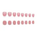 16 Pieces with Jelly Glue Kit / Gentle Pink French Style (16 Pieces)