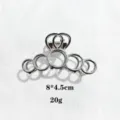 Circle Style (1532-2) / 8x4.5cm / Silver