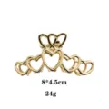 Heart Style (1532-3) / 8x4.5cm / Gold