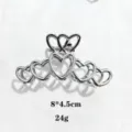 Heart Style (1532-3) / 8x4.5cm / Silver
