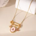 Safety Pin Bear Style (26WN007) / Pink