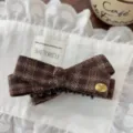 Plaid Marron Rouge Double Nœud