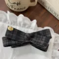 Plaid Marine Double Nœud