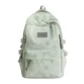 Sac à dos vert à étoiles grises, avec plusieurs poches zippées et boucles latérales - Sac à dos / Sac Seul / Vert