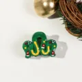 4cm Kerst Kleine Klauw Clip - Golvend Groen