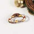 5cm Weihnachten Kleine Haarklammer - Wolke Braun