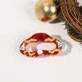 5cm Weihnachten Kleine Haarklammer - Wolke Rot