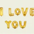 Globos de Papel de Aluminio I LOVE YOU