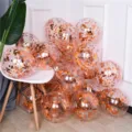 Ballons Confetti Or Rose (Paquet de 50)